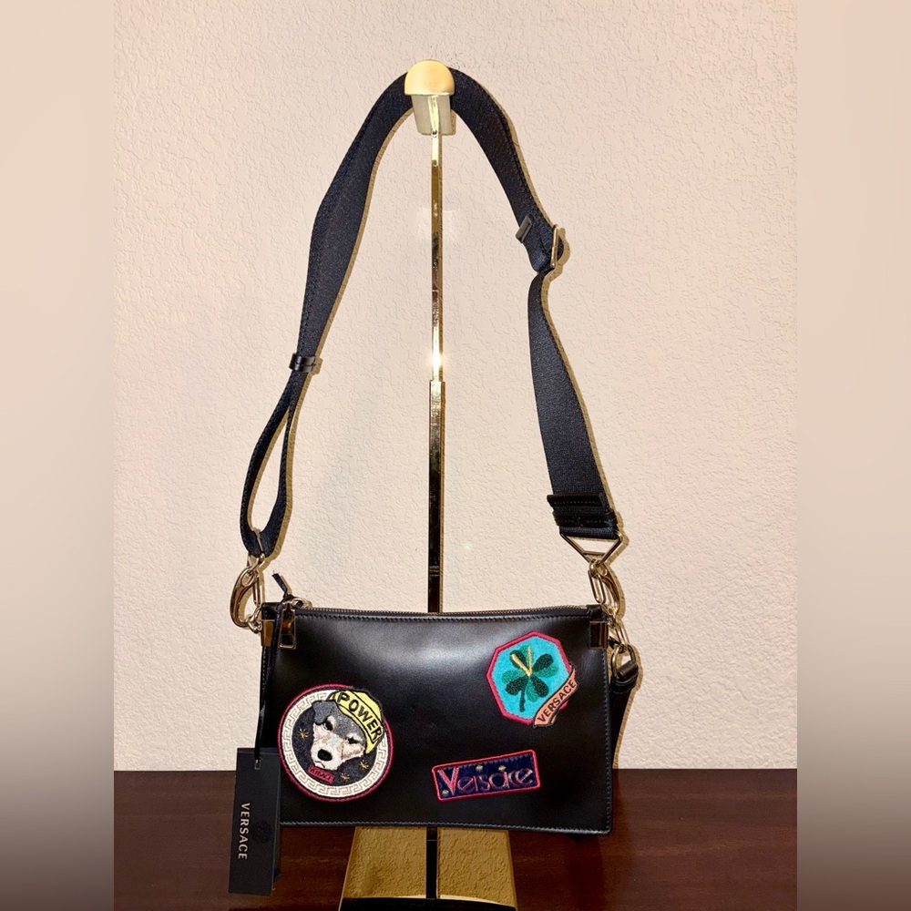 Versace’s Audrey Patch Leather Pouch